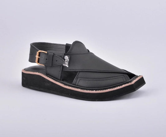 Black Kaptan Peshawari Sandal