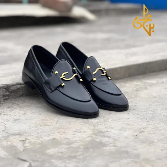 Men’s Italian Style Leather Loafers – Brown Tassel Design