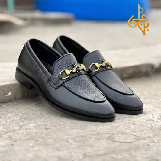 Men’s Italian Style Leather Loafers – Brown Tassel Design