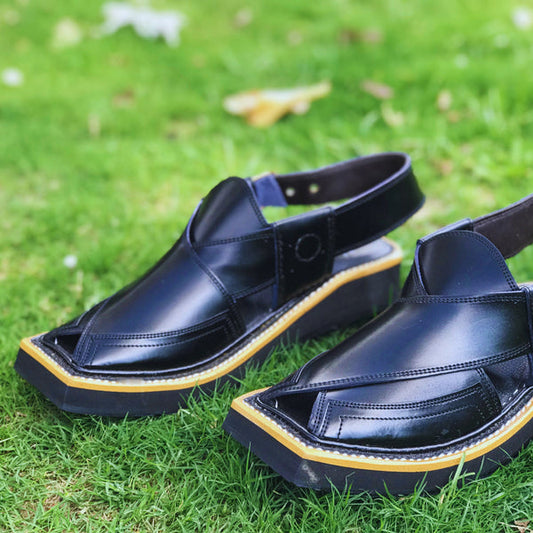 Kaptaan Chappal – Black Edition & navy blue