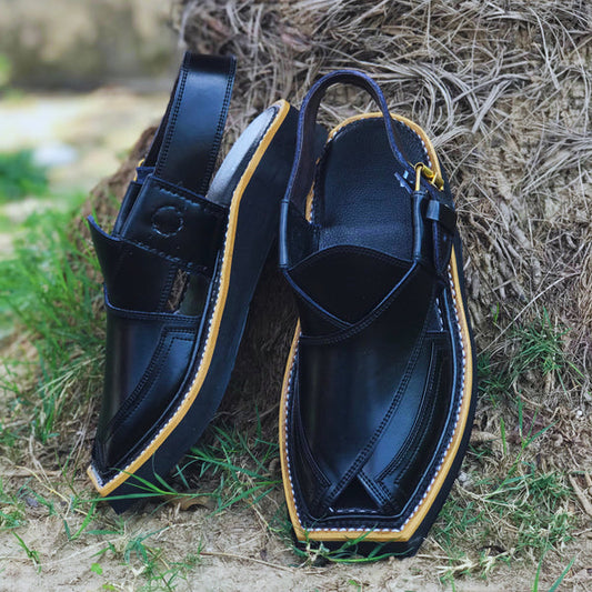 Kaptaan Chappal – Black Edition & navy blue